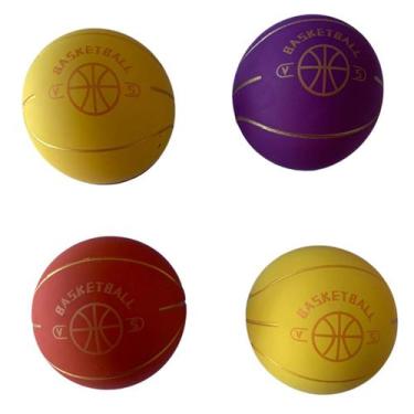 Imagem de Kit 4 Bola De Basquete Bolas Basketball Basket Decoração Anti-Stress B