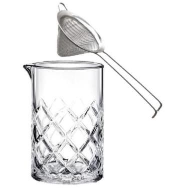 Imagem de Peneira Conica 8cm Haste Dobrada + Mixing Glass Vidro Barpro - Nilos D
