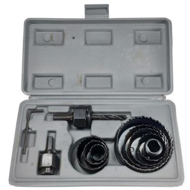 Imagem de Kit Serra Copo 11 peças 19mm à 64mm Fertak, Maleta Pequena