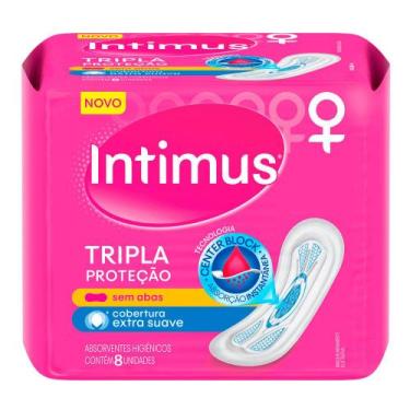 Imagem de Absorvente Cobertura Extra Suave Sem Abas Intimus 8 unidades