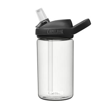 Imagem de CamelBak eddy+ garrafa de água infantil de 400 ml com renovação Tritan – topo de canudo, 400 ml, transparente