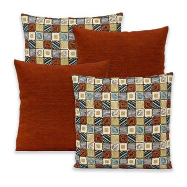Imagem de Kit 4 Capas de Almofada c/ Zíper 40x40cm Gorgurinho - Dryka Enxovais, 