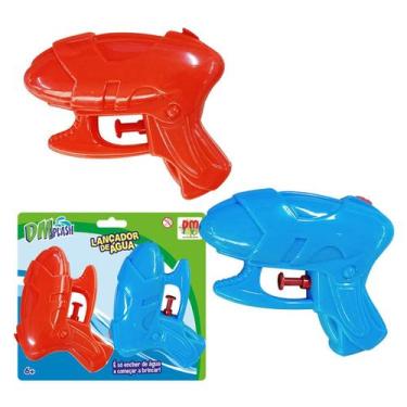 Imagem de Lançador Infantil de Água Vermelho e Azul Jogo com 2 Dm Toys