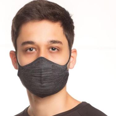 Imagem de Máscara de Proteção Esportiva Academia Knit 3d Com 2 Refis - Respiráve