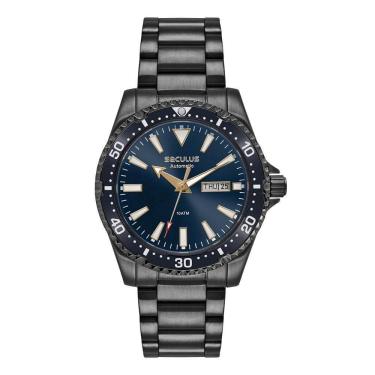 Imagem de Relógio Seculus Masculino Ref: 44237Gpsvpa4 Automático Black
