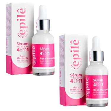 Imagem de Kit 2 Sérum Facial 4 Em 1 Rosa Mosqueta 30Ml - Epilê