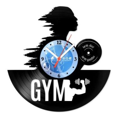 Imagem de Relógio De Parede Disco Vinil Esportes -  Academia Gym - VES-182 - Mod