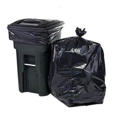 Imagem de Saco De Lixo 60lt Resistente Preto 70x80 Pacote Com 100 Un - HIGIPACK