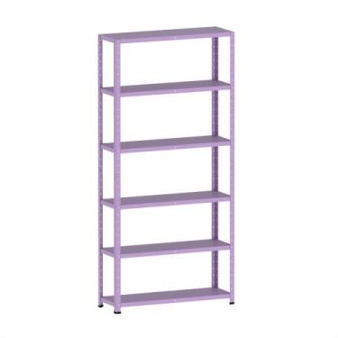 Imagem de Estante Montável de Aço Com 06 Prateleiras Com Reforço Pandin 1,95 X 0