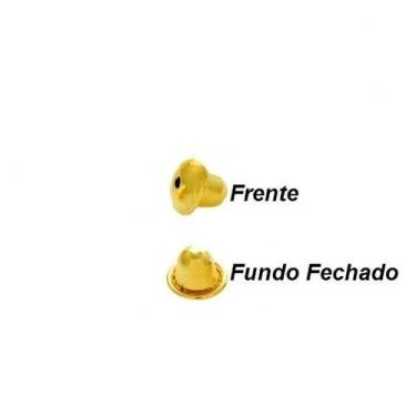 Imagem de 2 Tarrachas De Brinco Baby Pressão Ouro 18 Kilates/ Preço De 2 peças