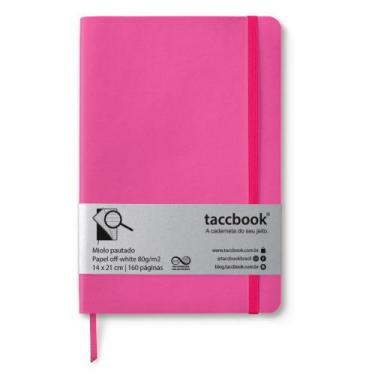 Imagem de Caderno Pautado taccbook Rosa 14x21 Flex