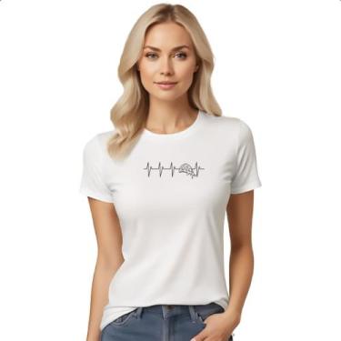 Imagem de Camiseta Baby Look Batimento cardiaco por Pizza - Alearts, G