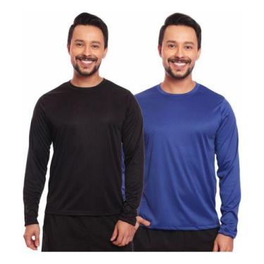 Imagem de Kit 2 Camisas Térmica Proteção Solar Frio E Calor Envio Já - MC Digita