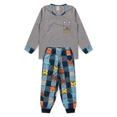 Imagem de Pijama Infantil Menino Longo Ursinho - Molekada, 10