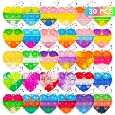 Imagem de Chaveiro Fidget Toy PicCircuit Pop Heart - 30 Unidades para Crianças
