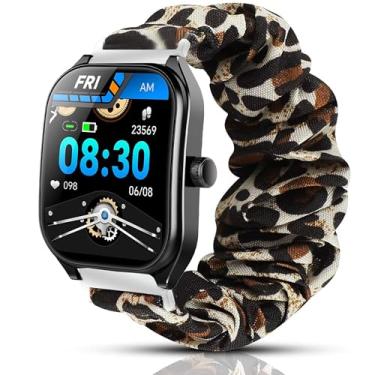 Imagem de Lamshaw Compatível com pulseiras de relógio inteligente Aolon Curve, tecido elástico elástico de 22 mm, lindas pulseiras de substituição compatíveis com relógio inteligente Aolon Curve de 5 cm