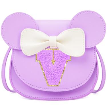 Imagem de OYLOLA Presentes de aniversário para meninas de 3, 4, 5, 6, 7 e 8 anos, bolsa infantil para meninas pequenas, presente para meninas, Roxo-roxo