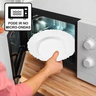 Imagem de kit 10 Pratos Fundos Petalas Para Festas , Bares e Restaurantes - FORT