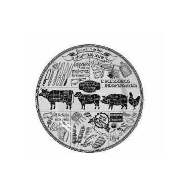 Imagem de Jogo de pratos churrasco sobremesa c/6 pcs - primeira linha - Alleanza