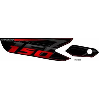 Imagem de Adesivo Protetor De Escapamento Honda Titan 150 Pe438b - Resitank