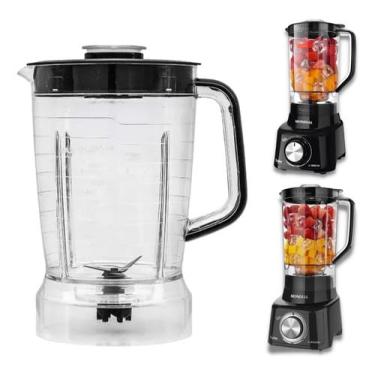 Imagem de Copo de liquidificador serve para Mondial L850/L900w turbo Cristal Preto