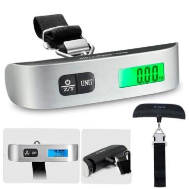 Imagem de Balança Digital Portátil para Mala de Viagem Bagagem até 50kg Portátil