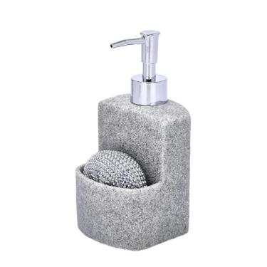 Imagem de Ioensy Dispensação de sabão de prato com suporte de esponja, dispensador de bomba, dispensador de lavagem das mãos, para lavar louça líquido