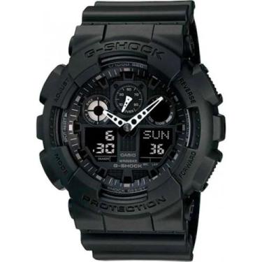 Imagem de Relógio Masculino Casio G-Shock Anadigi GA-100-1A1DR, Preto