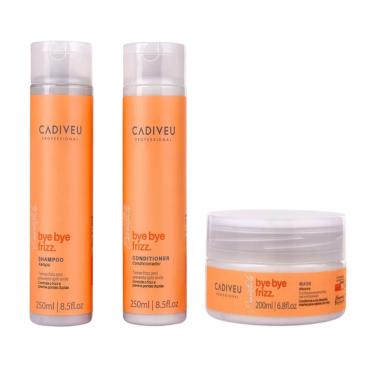 Imagem de Kit Cadiveu Bye Bye Frizz Sh. 250ml + Cond. 250ml + Mask 200ml