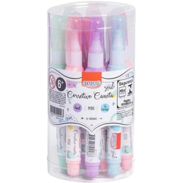 Imagem de Caneta Corretiva Soul Mini 4ML com 4 Cores Sortidas  Pote com 12 Unida