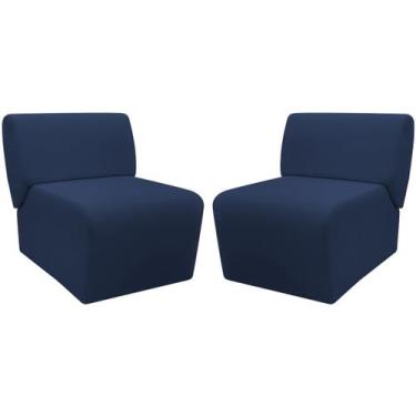 Imagem de Kit 2 Poltronas Decorativa Para Sala Manicure Consultório Escritório Z