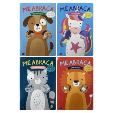 Imagem de Coleção Me Abraça - 4 livros com animais: Leãozinho, Cachorrinho, Unic