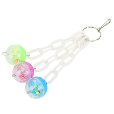 Imagem de Brinquedo de Bola Suspensa de Pássaros de Plástico para Papagaios, Calopsitas, Periquitos, Alivia Ansiedade e Tédio, Cores Brilhantes, 2 Pacotes para Gaiola de Pássaros