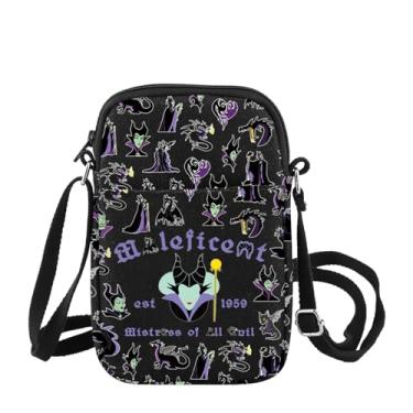 Imagem de Bolsa tiracolo Mistress of Evil Villains Maleficent Fan Gift Malévola Est 1959 Bolsa de ombro Evil Queen Gift, Maleficent Cb