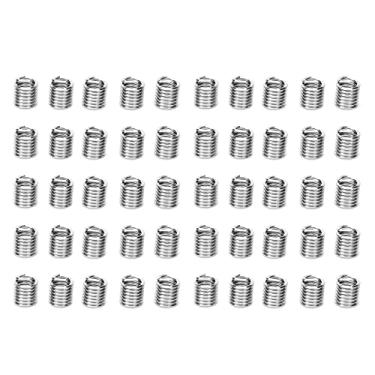 Imagem de Inserções de Rosca Mangas Rosqueadas de Fio Fixadores de Aço Inoxidável para Reparar Orifícios Roscados Com Fio de Aço de Seção Transversal Em Forma de Diamante de Alta