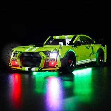 Imagem de LED Light Kit for Lego 42138 Ford Mustang Shelby GT500, USB Connecting Lighting Set Compatible with Lego 42138(Lights Only, No Lego Models)