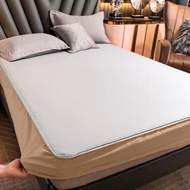 Imagem de Capa de Colchão Impermeável Slip com Elástico Antiácaro e Antialérgico