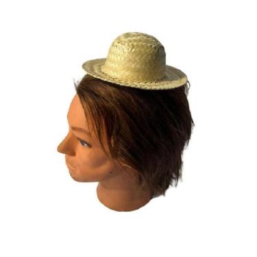 Imagem de Kit 10 Mini Chapéus De Palha Para Festa Junina Caipira 18Cm - Blook