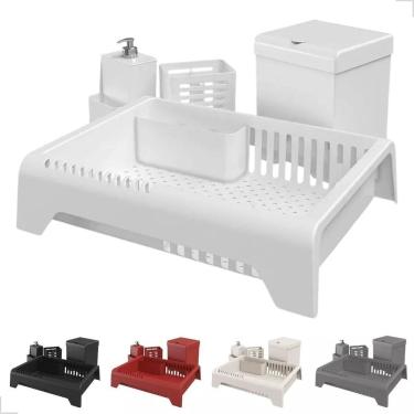 Imagem de Kit Cozinha 4 Peças Smile Com Caixa Todas Cores - Branco