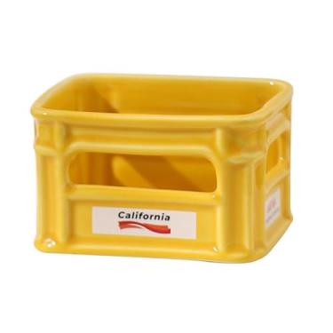 Imagem de Ｂｅｓｇａ Prato de frutas secas, tigela de lanche, aperitivo multifuncional, bandeja de servir, pipoca, batata frita, cesta para supermercados, festas de, Amarelo