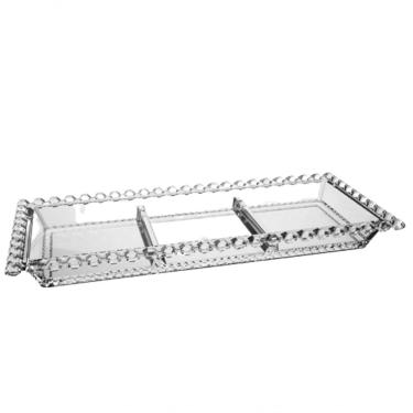 Imagem de Petisqueira Diamante Com 3 Divisórias Transparente