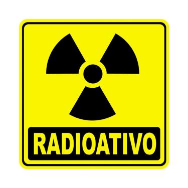 Imagem de Adesivo Lixo Radioativo 1 Unidade 20cm X 20cm Nome Do Desenho Radioativo