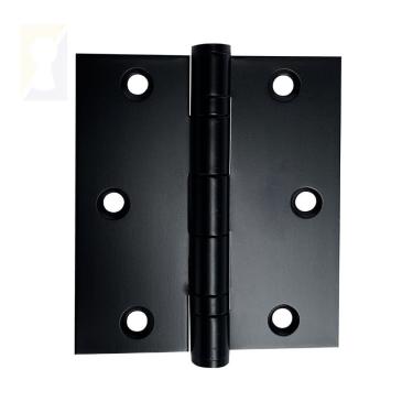 Imagem de Dobradiça Preta C-reto Inox Com Rolamento 3 ½ X 3