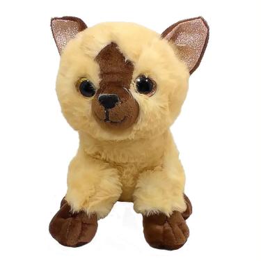 Imagem de Gato Pelúcia Marrom 21 Cm Alt.
