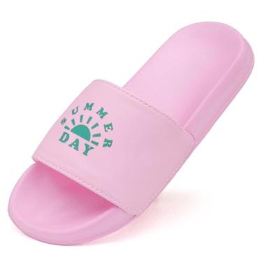 Imagem de INMINPIN Sandálias Infantis Antiderrapantes Para Meninos E Meninas, Sapatos De Praia Piscina Áreas Internas Externas (Criança Pequena/Criança Grande), Rosa, 11 Anos, Criança Pequena