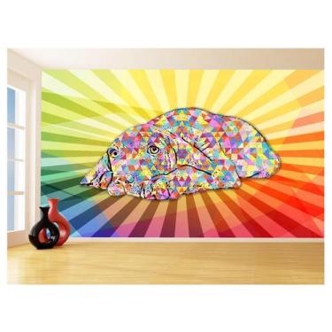 Imagem de Papel De Parede 3D Animais Pop Art Cachorro Pet 3,5M Pxa231 - Você Dec