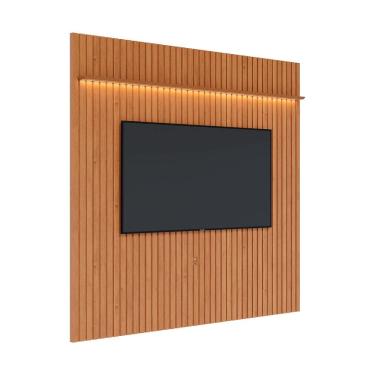 Imagem de Painel para TV Ripado Flow 2.8 LED Nature - MóveisAqui