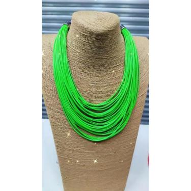 Imagem de Colar maxi fios - Atelie da lou, Verde neon