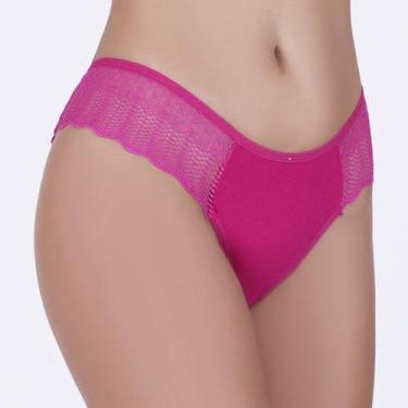 Imagem de Tanga Lateral Renda Pink em Algodão Egípcio - Ahavá Store, P, Pink