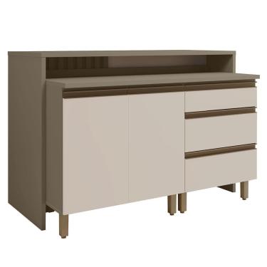 Imagem de Kit Ilha Gourmet Connect com Balcões 80cm e 60cm - Móveis Henn